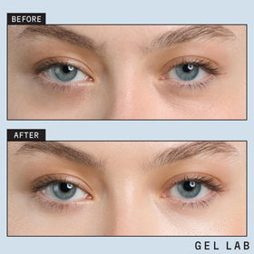 Gel Lab REGLOW patches targeting puffy eyes and dark circles for a refreshed look.