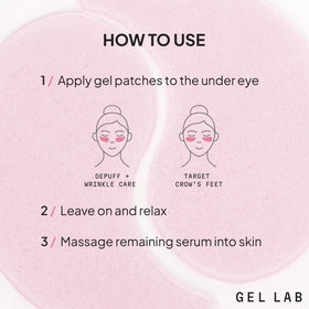Gel Lab RENEW event-ready glow around the eyes hints at confident appearances.