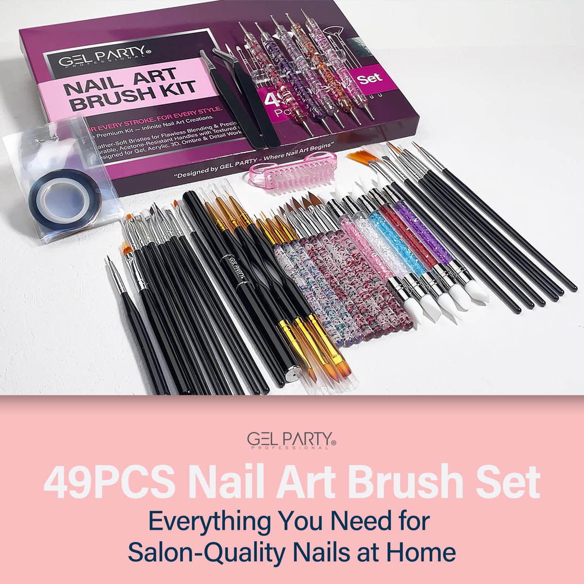 GEL PARTY 49 pieces empower salon-quality results at home