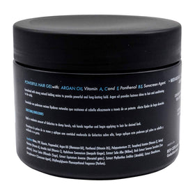Gelactica Rev320 bottle pour shows easy dispensing for styling prep.