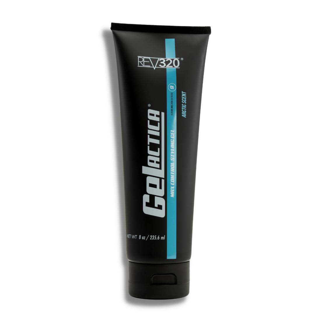 Gelactica Rev320 slick-back application for strong hold and a sleek look.