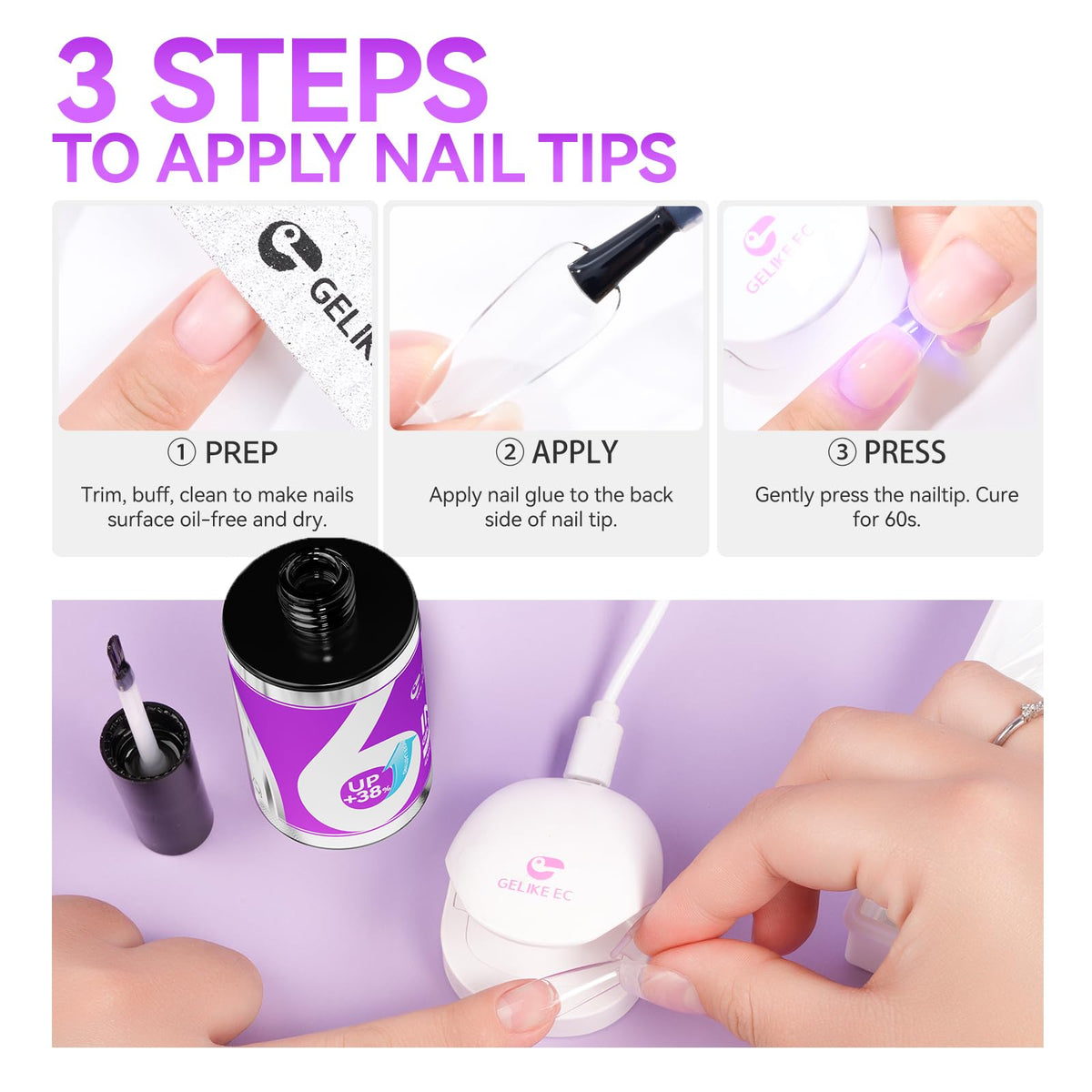 Gelike EC salon bulk size 40ml pack streamlines restocking