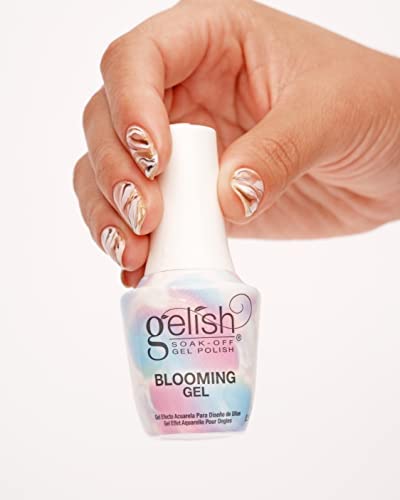 Gelish Blooming Gel cruelty-free packaging highlighting safer nail art.
