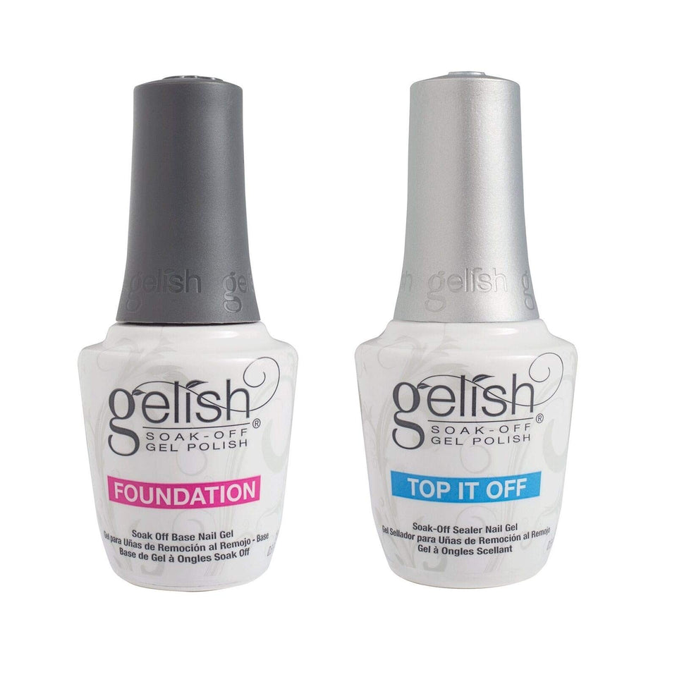 Gelish Dynamic Duo foundation and topcoat set delivers lasting adhesion for chip-free wear up to 21 days.