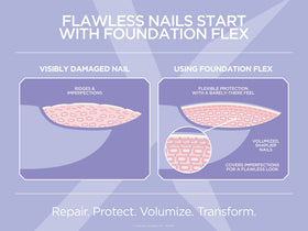 Gelish Foundation Flex application brush demonstrates smooth, easy base application.
