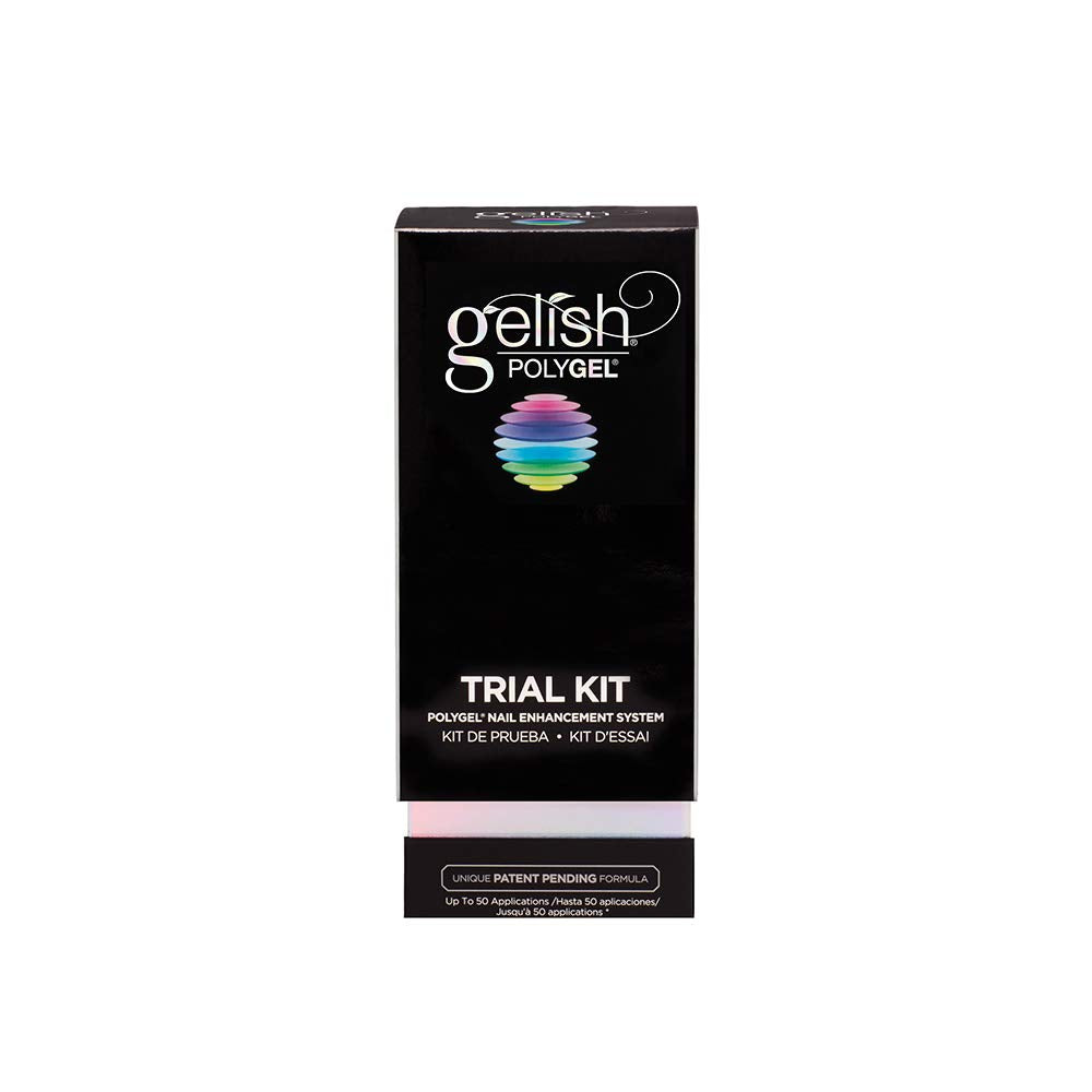Durable nails achieved with Gelish PolyGel trial kit.