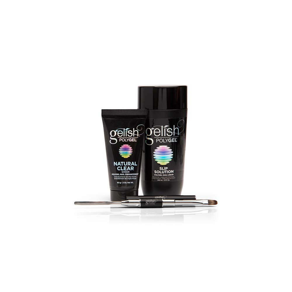 Gelish PolyTool for precise application and shaping.