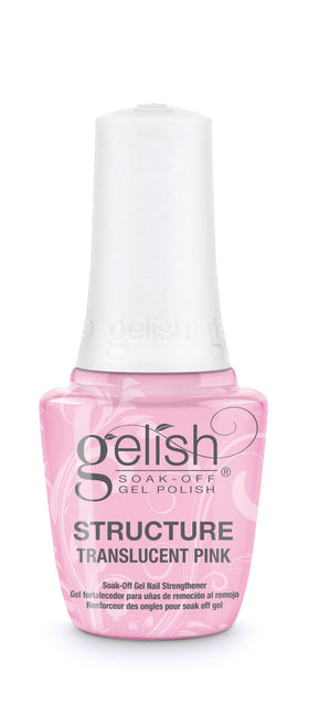 Gelish Structure Gel bottle pour demonstrates a durable base for stronger nails.