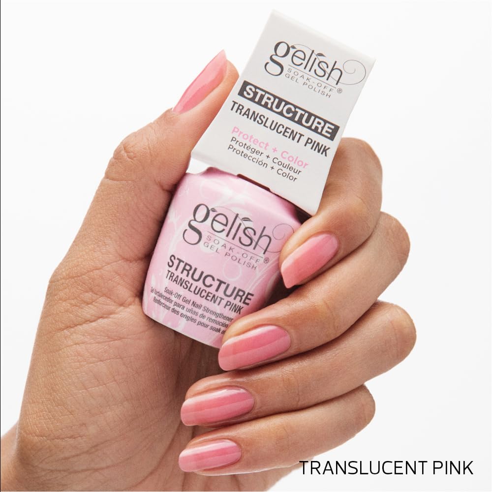 Gelish Structure Gel nails reveal a smoother, more even surface.