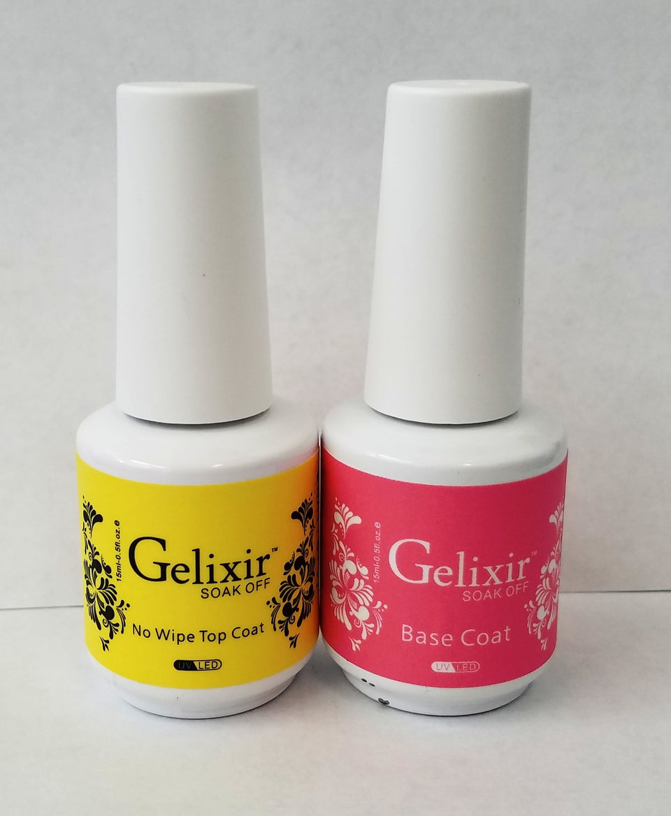 Gelixir soak-off gel base bottle for durable manicures.
