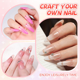 GELLAKTIK aura nail art for blooming floral gradients.