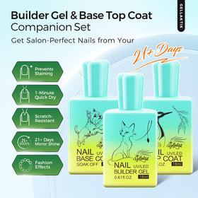 Gellaktik builder gel 18ml strengthens nails and enables precision apex building.