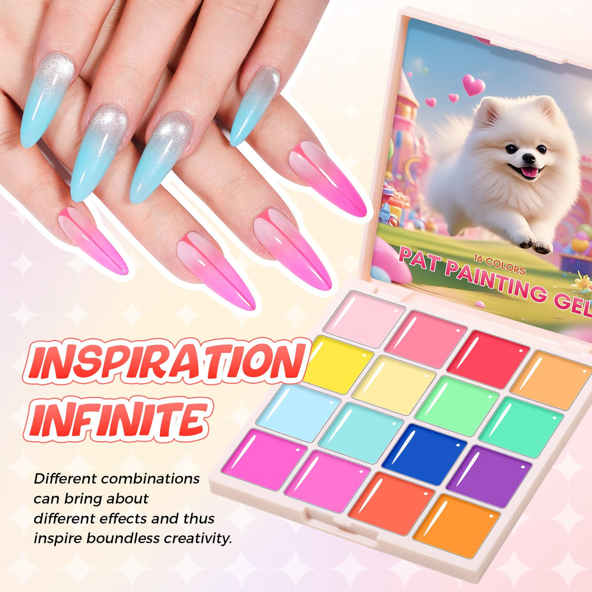 GELLAKTIK DIY nail art tools to sculpt and embellish designs.