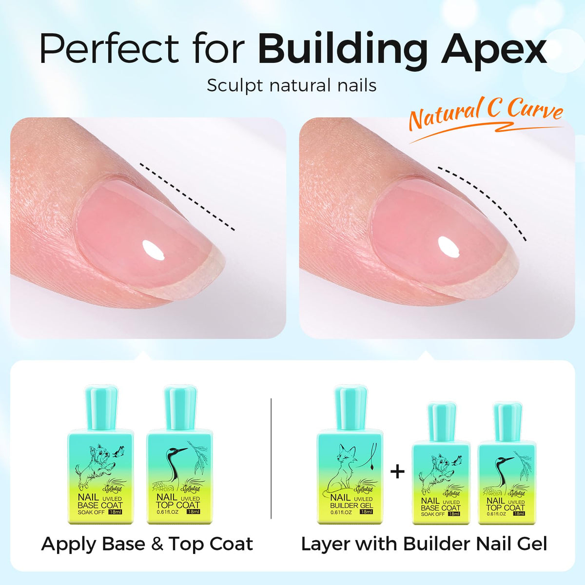 Gellaktik nail art display helps visualize long-lasting designs with shine.