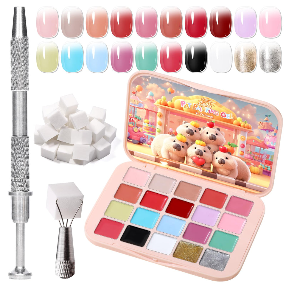 GELLAKTIK sponge-pat painting gel set for easy gradient nails