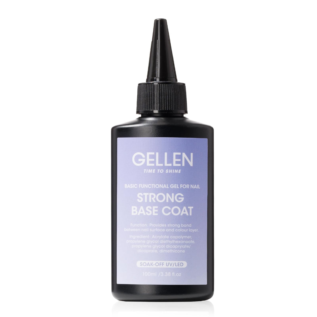 GELLEN 100ml base coat bottle for strong adhesion with gel polish.