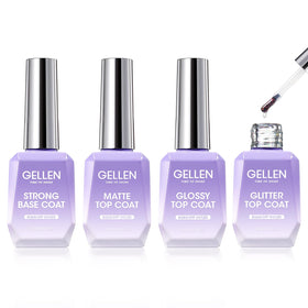 GELLEN base coat 18ml bottle for smooth adhesion and long-lasting wear.