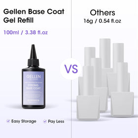 GELLEN base coat provides enhanced adhesion and durable finish.