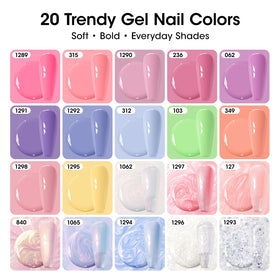 GELLEN base coat for gel nails delivers durable adhesion and a glossy finish.
