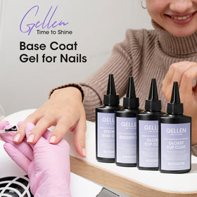 GELLEN base coat easy soak-off removal without tacky residue.