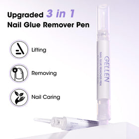 GELLEN acetone-free formula is odorless and protects nails while dissolving glue quickly