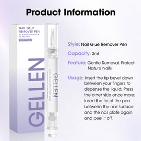 GELLEN five-pack remover set ideal for home use on press-ons