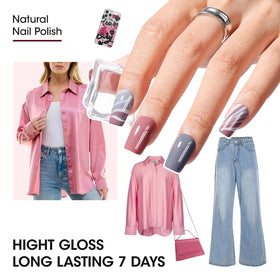 GELLEN nail polish on nails with glossy finish for everyday wear