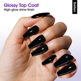 GELLEN swatch nails display the complete finish options.