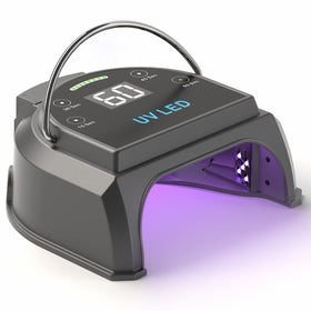 Gelpal 80W cordless nail lamp front view for quick salon-quality cures
