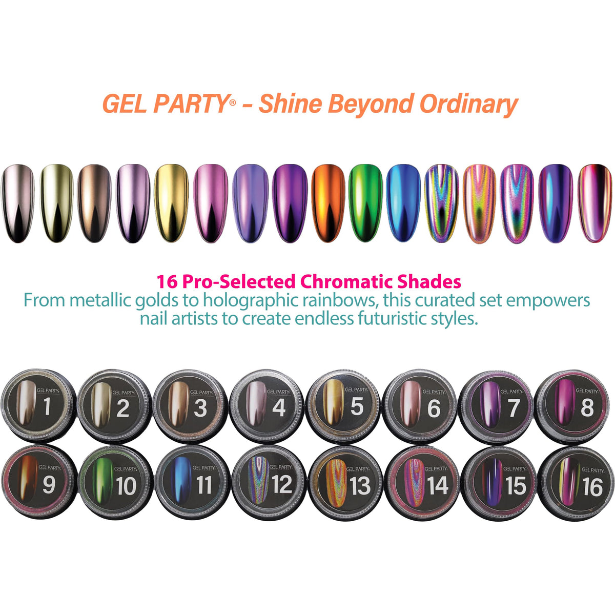 GEL PARTY ideal for home use or salons and creative resin or craft projects.