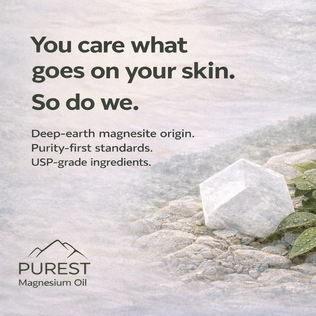 GEM PWR Purest Magnesium Oil Spray within a nighttime routine context.