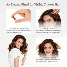 Gemächlich Zu Hause Minoxidil biotin serum emphasizes biotin-enriched formula for healthier-looking hair.