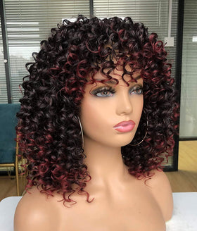 GEMBON Curly Afro Wig – breathable cap construction for all-day comfort.