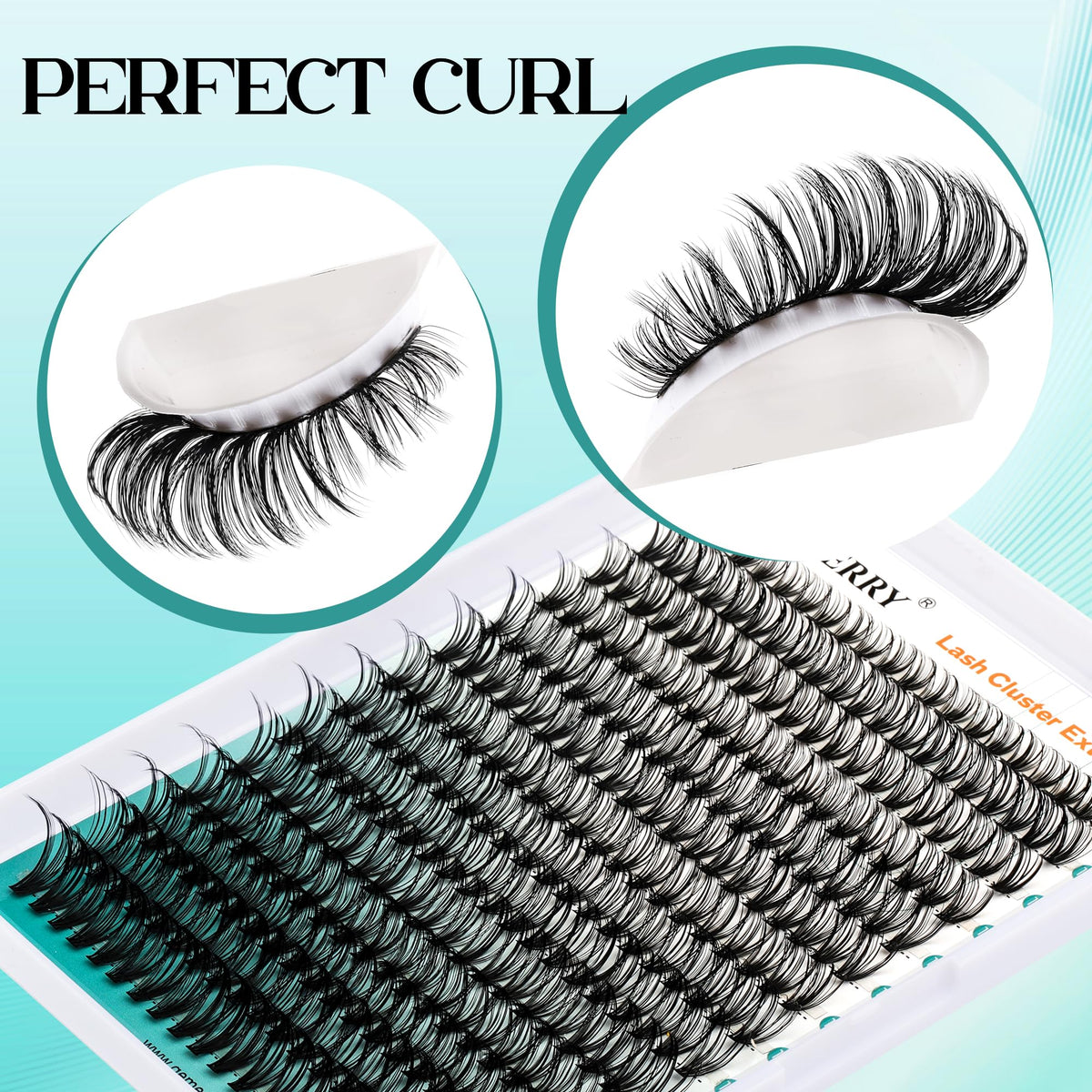 Gemerry 3D faux mink lash clusters provide soft, durable volume