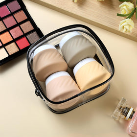 Gemice BPA-free silicone material offers lightweight, durable travel containers.