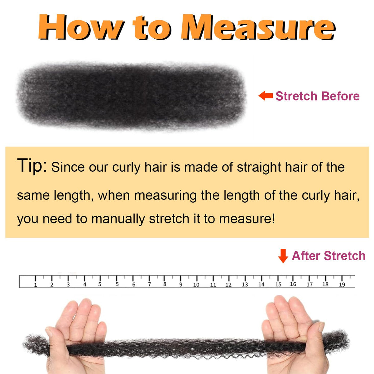 Gemlong Afro Kinkys bulk hair natural tone blending with own hair.