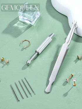 GemQUEEN easy-to-use piercing kit suitable for beginners.