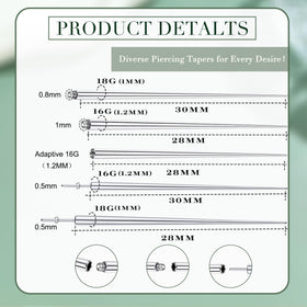 GemQUEEN piercing clamp for changing jewelry enables steady, controlled adjustments.