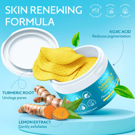 Foaming action with GEMSKIN pads suggests effective cleansing.