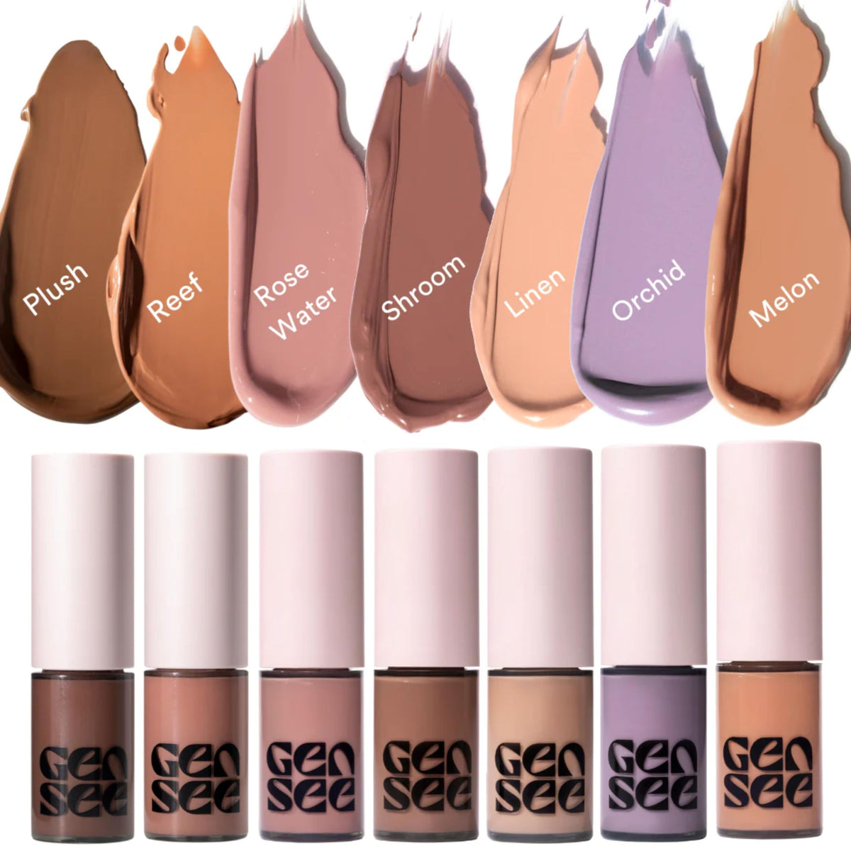 Gen See Melon matte shade offers long wear with featherlight feel on lids.