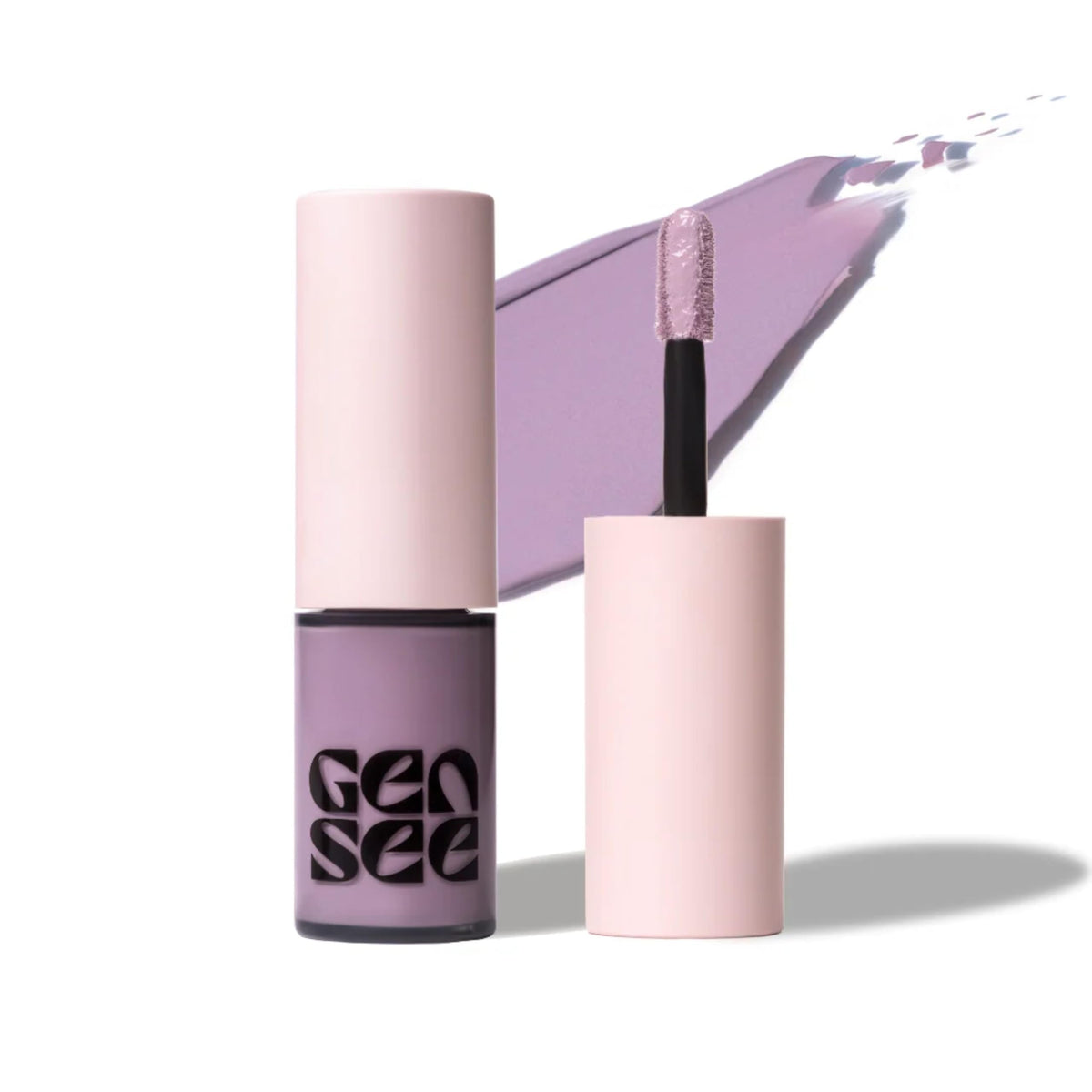 Gen See Mixed Media Matte Liquid Eyeshadow Orchid bottle with rich, long-wearing pigment.