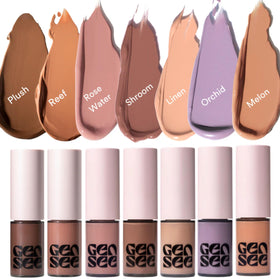 Gen See Orchid finish dries to weightless, long-lasting color on eyelids.