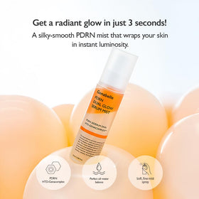 Genabelle PDRN Dual Glow Serum Mist spray in action for refreshing hydration
