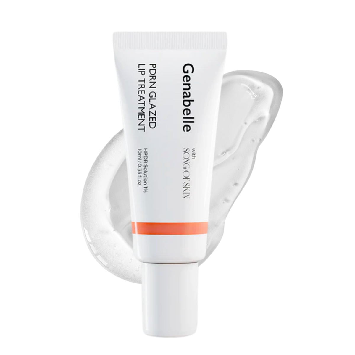 Genabelle PDRN Glazed Lip Treatment bottle close-up showing hydrating formula for dry lips.