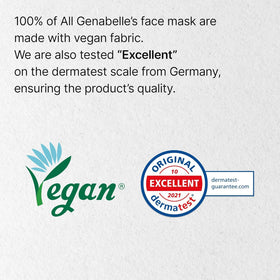 Genabelle PDRN mask sheet cooling application for refreshing feel.