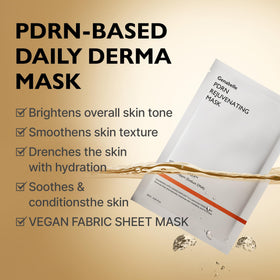 Genabelle PDRN mask sheet glows with revitalizing hydration and softness.
