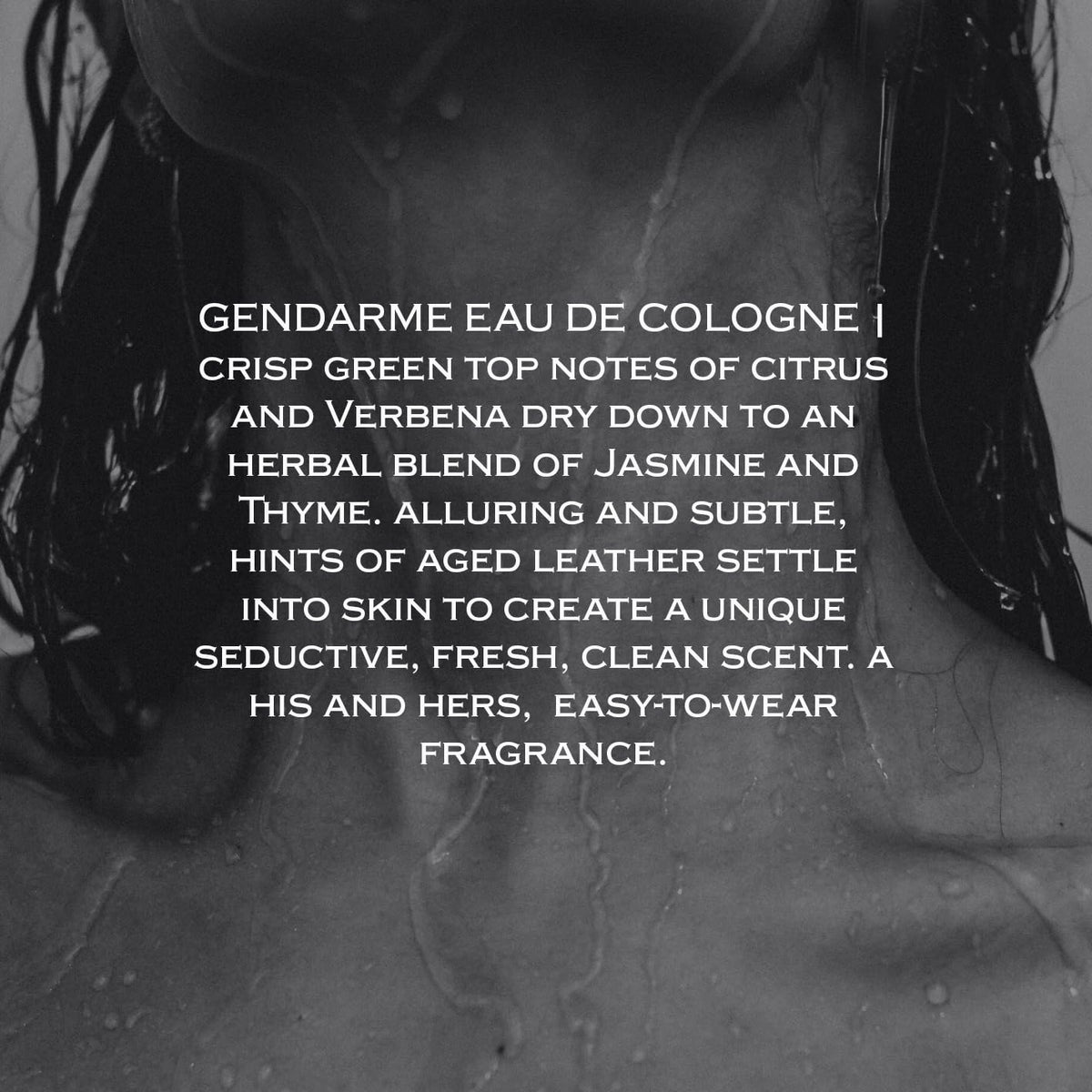 Gendarme EDC 4oz spray bottle tilt shows balanced citrus-herbal blend