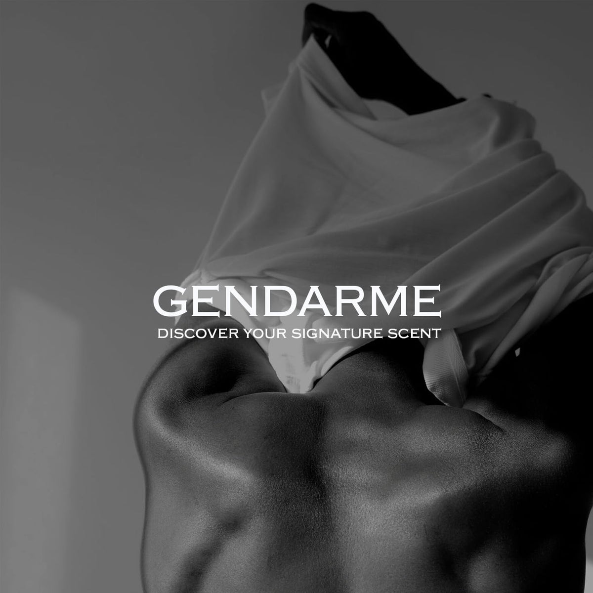 Gendarme EDC 4oz spray label detail emphasizes clean, timeless presentation