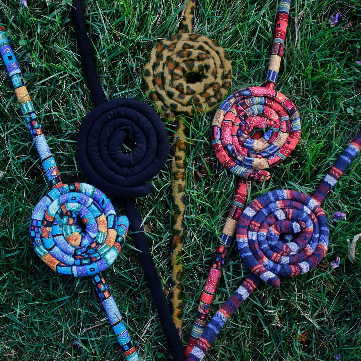 General handmade dreadlock accessory reflects careful craftsmanship.