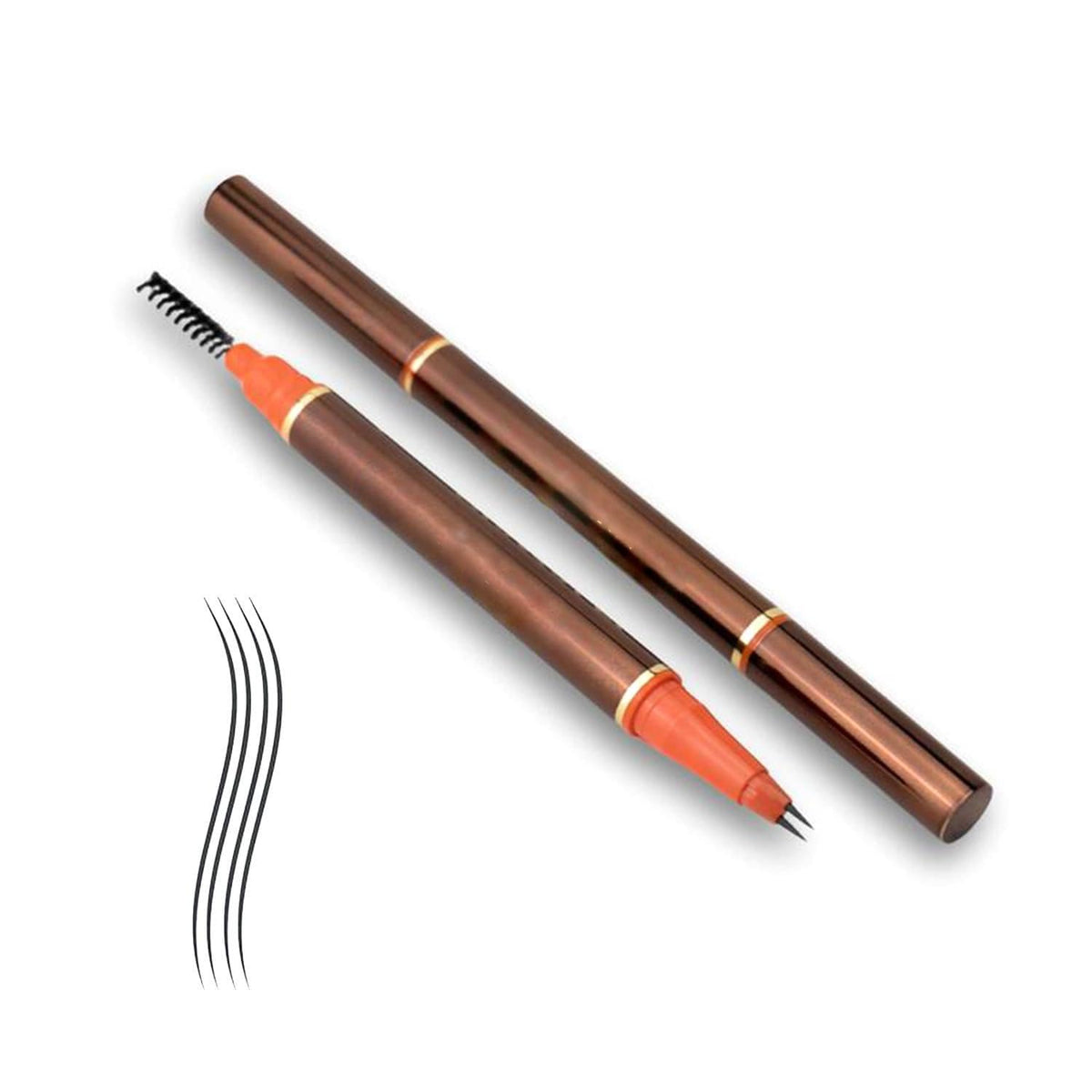 Generic 2 Tip UltraFine Pen for precise beard and eyebrow detailing, water resistant.